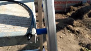 Монтаж туманообразователей в теплице на трубу ПНД