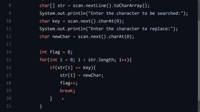 Find and replace the character First occurrence| JavaArrays and StringsString hands-on