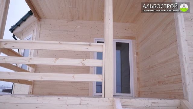 Обзор полутораэтажного каркасного дома 10,5 на 7,6 метров по индивидуальному проекту К-8101-ИП0561