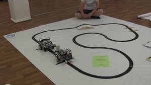 Эстафета роботов Lego EV3