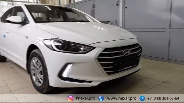 Тестирование ДХО на HYUNDAI Elantra 2017 второй вариант дизайна