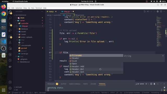Go Fiber | React and Go Fiber | Full Stack Golang Project | File Uploading | Grow Your Skill