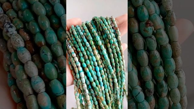 4mm*6mm Natural turquoise  smooth Beads High Quality Loose Beads Making Necklace Jewelry 20231002-01