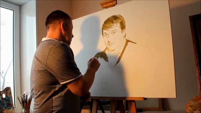 Портрет маслом. Художник Дмитрий Лукин.