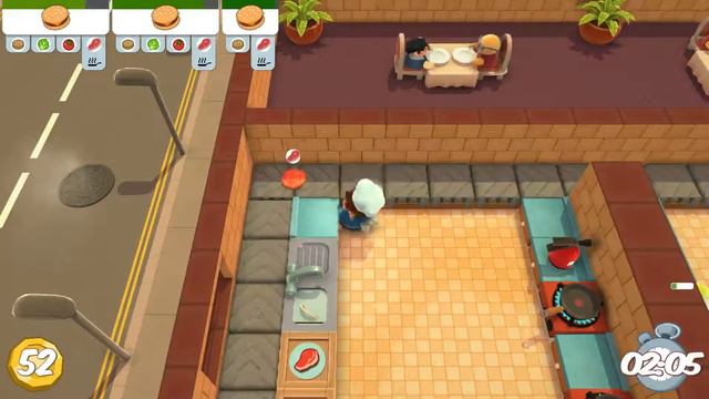 Overcooked Singleplayer Chapter 2 Playthrough смотреть онлайн