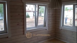 СУПЕР баня из брус кедра: обзор бани Глушакова
