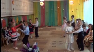 Танец на утреннике, Ручеек (старшая группа)