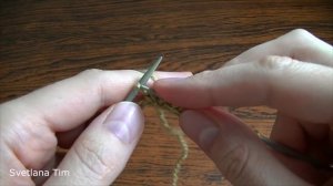 Очень простой Эластичный узор ЗМЕЙКА. Вязание спицами Узоры № 347