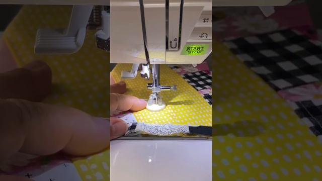 Sew a Button with the Singer Quantum Stylist 9960 #sewingtips #hairbows #smallbusiness #scrunchies