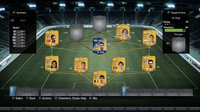 FIFA 14 - Champions League Final Squad - Real/Atletico Madrid Squad Builder смотреть онлайн