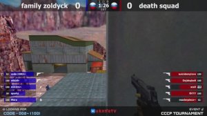 Финал турнира по CS 1.6 от проекта "CCCP" [Family Zoldyck -vs- Death Squad] 2map @kn1feTV