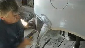 Калина, ремонт заднего крыла