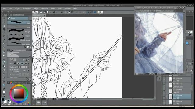 Part 1 - Drawing Lolita Dress [SPEEDPAINT] смотреть онлайн