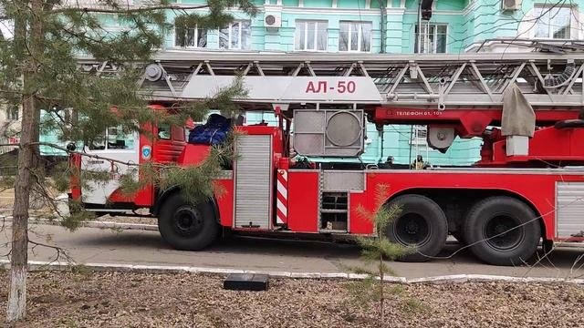 Благовещенск. Пожар Клиники кардиохирургии 02.04.2021