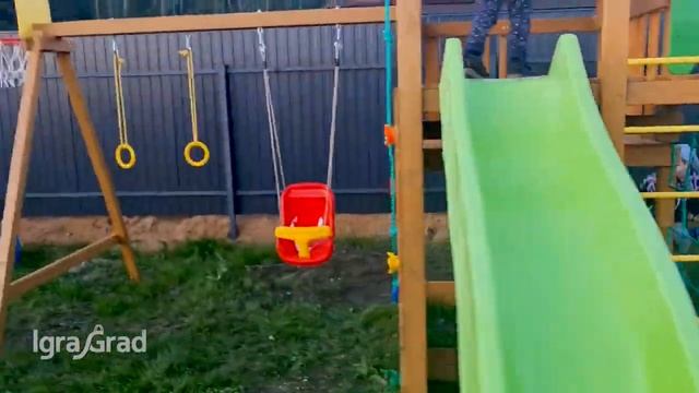 Отзыв на детскую игровую площадку IGRAGRAD КРАФТ PRO 4 смотреть онлайн