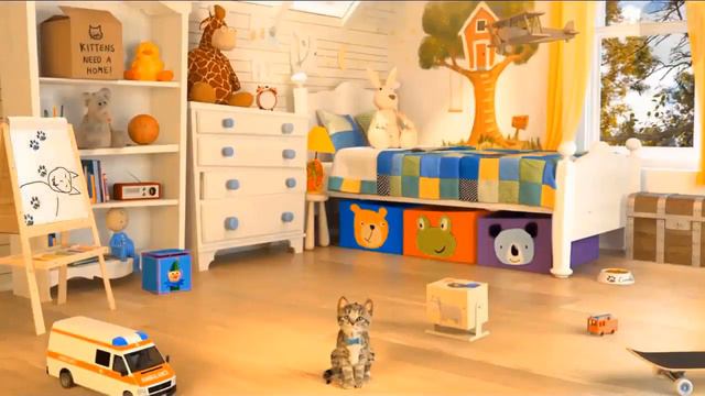 Мультик игра для детей Мой маленький котенок видео про котят для детей