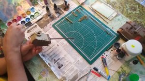 Сборка модели танка Пантера А от Тамии. 2 часть