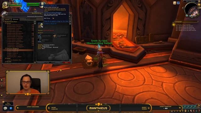 WoW Shadowlands - Blacksmithing Quick Look
