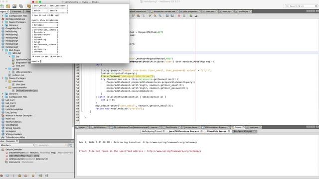 Spring MVC 3.2.7 with NetBeans 8.0.1 MySql Database connection смотреть онлайн