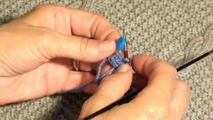 Полый шнур. Еще один вариант набора петель.