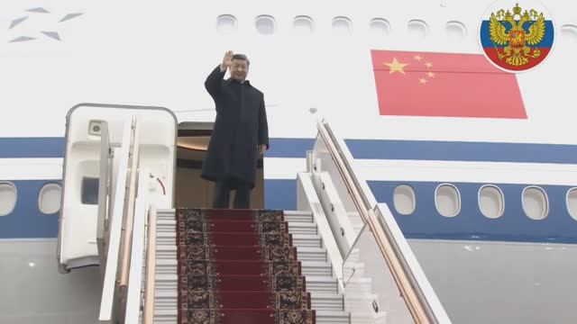 Си Цзиньпин покидает Москву после переговоров с Путиным.mp4