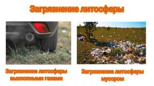 Влияние человека на атмосферу, гидросферу, литосферу