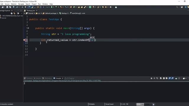 How To Find The Index Position Of A Substring Or A Specific Character In A String Using The Java in