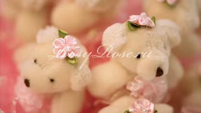 B008 Подарок для девушки букет из игрушек www.rosyrose.ru смотреть онлайн