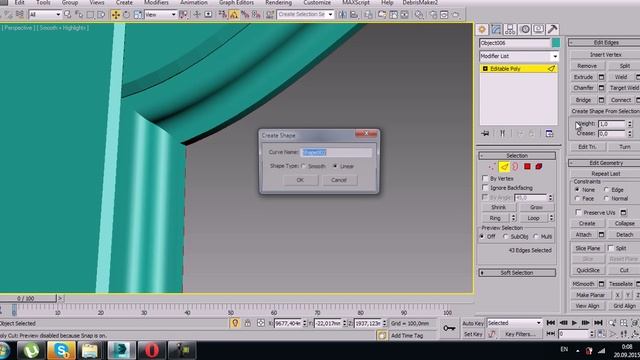 Уроки в 3d max.Кухонный фасад в 3d max.С решёткой и стеклом.Часть 3. Проект Ильи Изотова. смотреть онлайн
