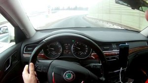 Углы поворота руля при движении по трассе