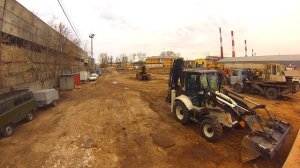 Земляные работы на экскаваторе-погрузчике Hidromek HMK 102 B