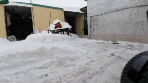Отвал к мотоблоку.Чистка снега.
