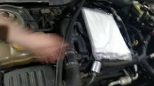 Опель Омега В, меняем фильтр салона