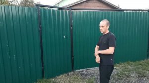 Забор из профнастила. Как поставить столб для забора без раствора (Часть. 2)