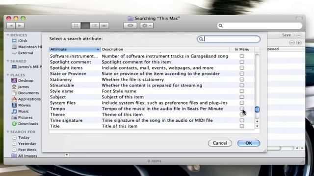 Mac FinderSpotlight - Locate System Files