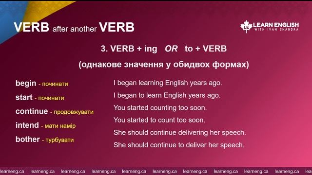 Як легко вивчити VERB after another VERB (дієслово після дієслова) - #LearnEnglishwithIvanShandra смотреть онлайн