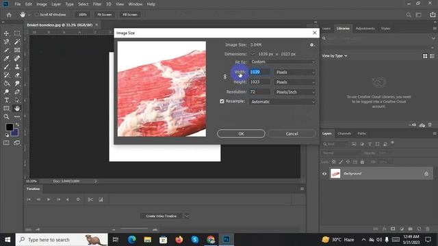 Image size in Photoshop смотреть онлайн