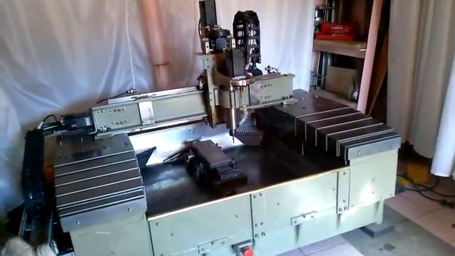 Мой самодельный станок с ЧПУ и самодельный шпиндель по металлу) смотреть онлайн