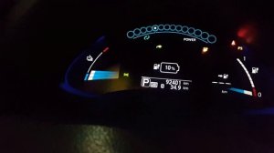 Зимний пробег и заряд батареи Ниссан Лиф Nissan Leaf AZE0