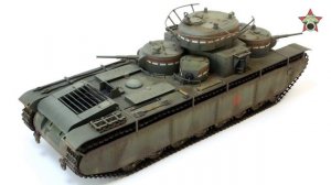 После сборки - Т-35 от Звезды в 1/35. Built Model T-35, Zvezda 1:35