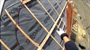 Крыша Шаблон для первых досок обрешетки. СИП панельный дом от фундамента до крыши 9