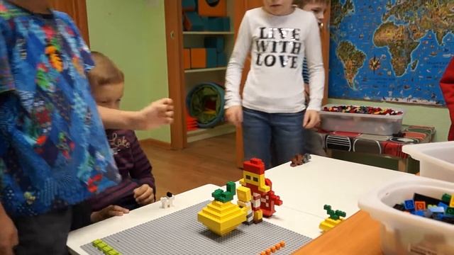 Сказка "Репка" из кубиков Лего смотреть онлайн