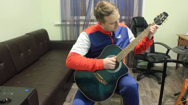 Trembita FDG-20 ukrainian dreadnought guitar after some tunings смотреть онлайн
