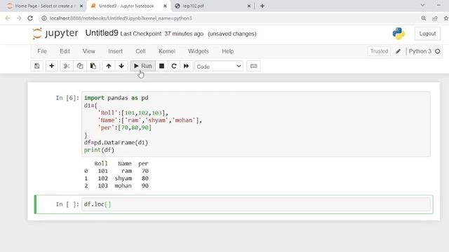 ACCESSING ELEMENTS OF DATAFRAME |Label based indexing |Boolean Indexing | python pandas CLASS 12 IP