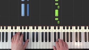 Mozart - Symphony No. 40 - Piano Tutorial Easy SLOW - G Minor - How To Play (Synthesia)