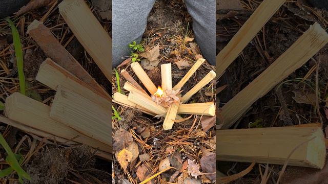 How to make the Dakota Fire Hole 🔥 #camping #survival #bushcraft #outdoors #bush #fire