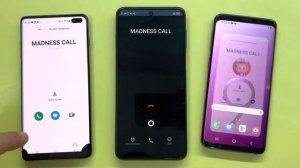 Incoming FAKE Call at the same time Samsung Galaxy S9 S10+ and Xiaomi Redmi Note 11 NFC