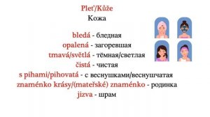 Popis člověka. Описание внешности и характера человека на чешском. Чешский язык