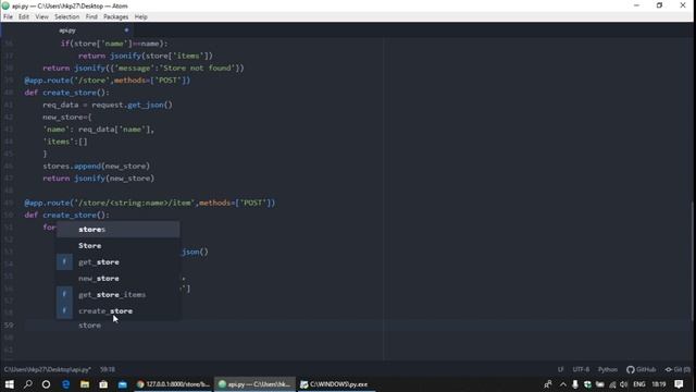 Creating a REST API using python-flask and test using postman #RESTful #flaskapi #API #postman