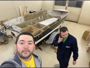 Восстановление пола на катере BAYLINER 175